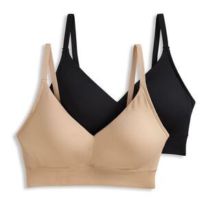Jockey Women's Bra Sz S Seamfree Light Lift Bralette Tan/Beige A596549